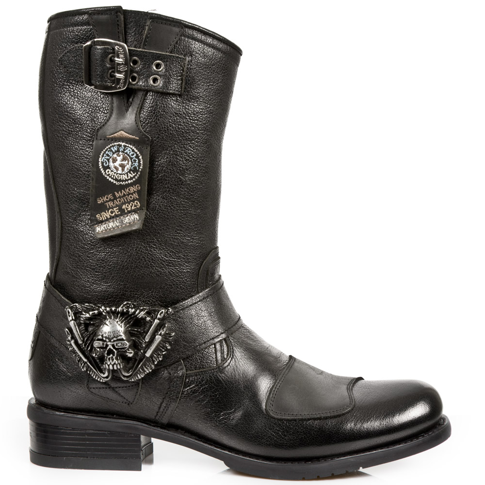 New Rock - MGY07S10 BUFALO NEGRO Laarzen - Zwart/Bruin